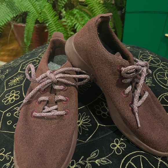Allbirds W8 Maroon Tuke Jam Comfort Shoes Sneakers Washable Wool Runners - Picture 4 of 8